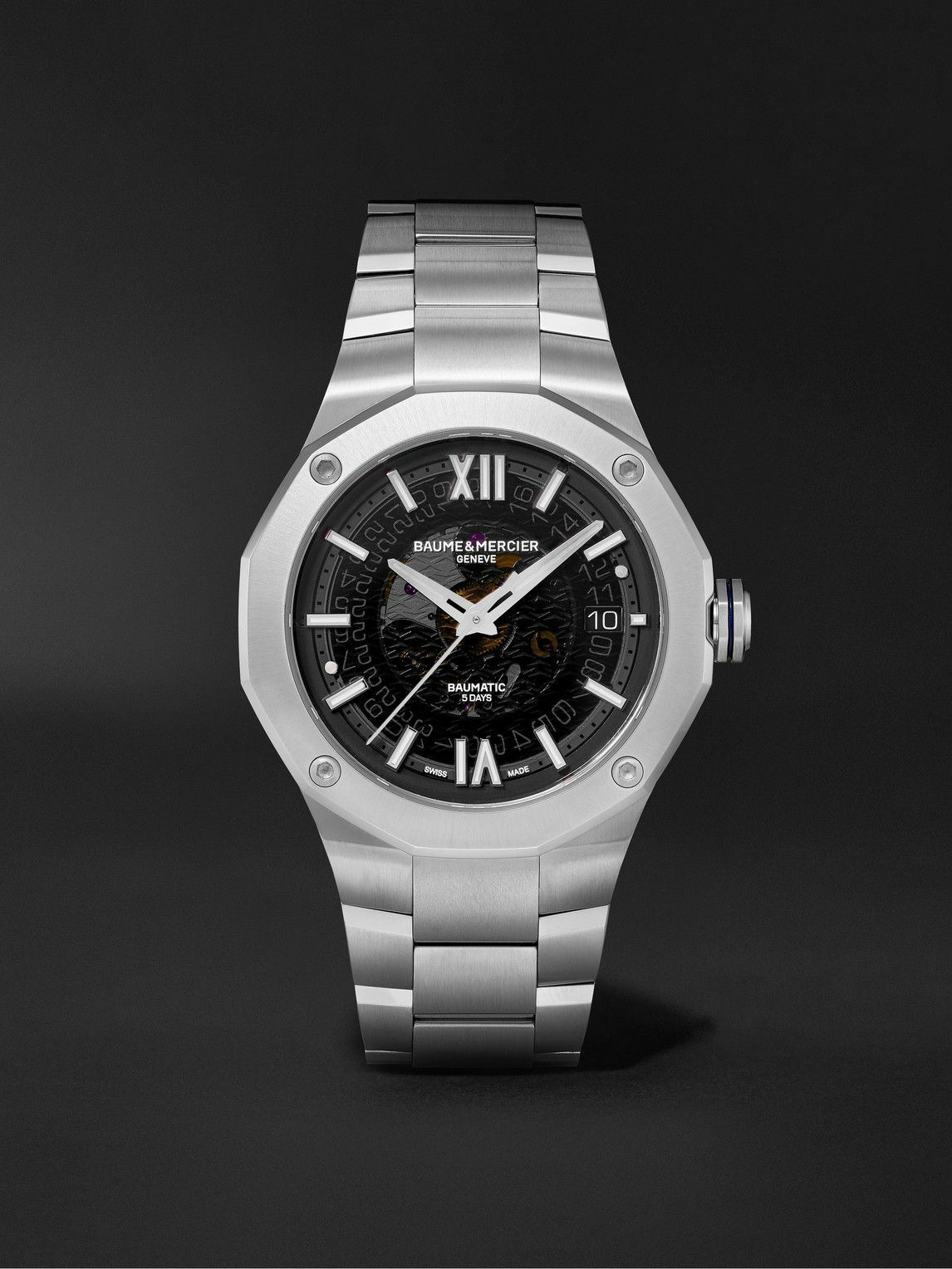 Photo: Baume & Mercier - Riviera Automatic 42mm Stainless Steel Watch, Ref. No. M0A10702