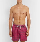 Rubinacci - Mid-Length Printed Swim Shorts - Pink