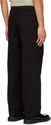 POTTERY Black Pleated Trousers