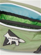 And Wander - Maison Kitsuné Logo-Appliquéd Ripstop Belt Bag