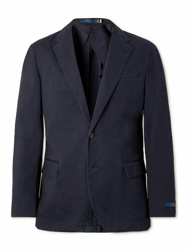 Photo: Polo Ralph Lauren - Slim-Fit Cotton-Blend Suit Jacket - Blue