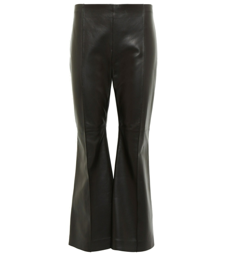Photo: The Row - Beck leather flared pants