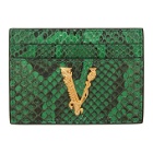 Versace Green Virtus Card Holder