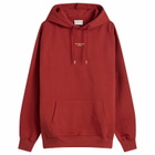 Drôle de Monsieur Men's Classic Slogan Hoodie in Dark Red
