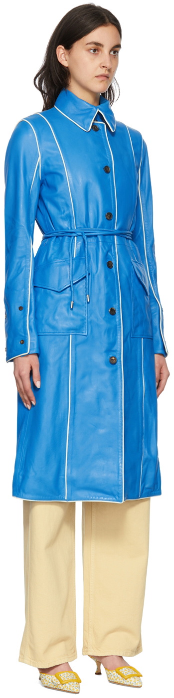 Saks Potts Blue Amalie Leather Jacket Saks Potts