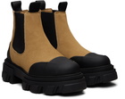GANNI Brown Low Chelsea Boots
