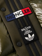 Moncler Genius - adidas Originals Tech Jersey-Trimmed Quilted Glossed-Shell Down Gilet - Green