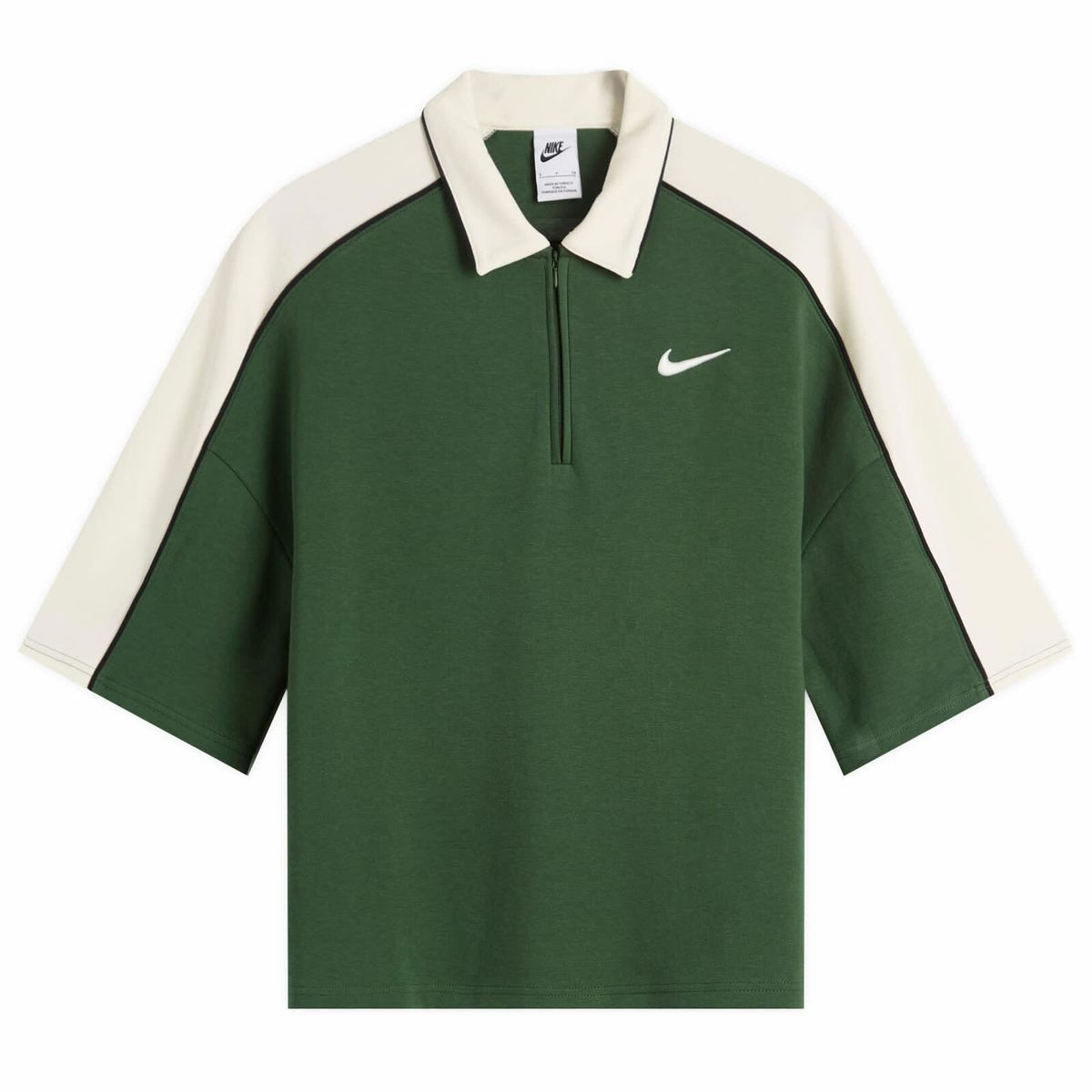 Nike Women's Sports Polo Top in Fir/Sail