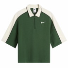 Nike Women's Sports Polo Top in Fir/Sail