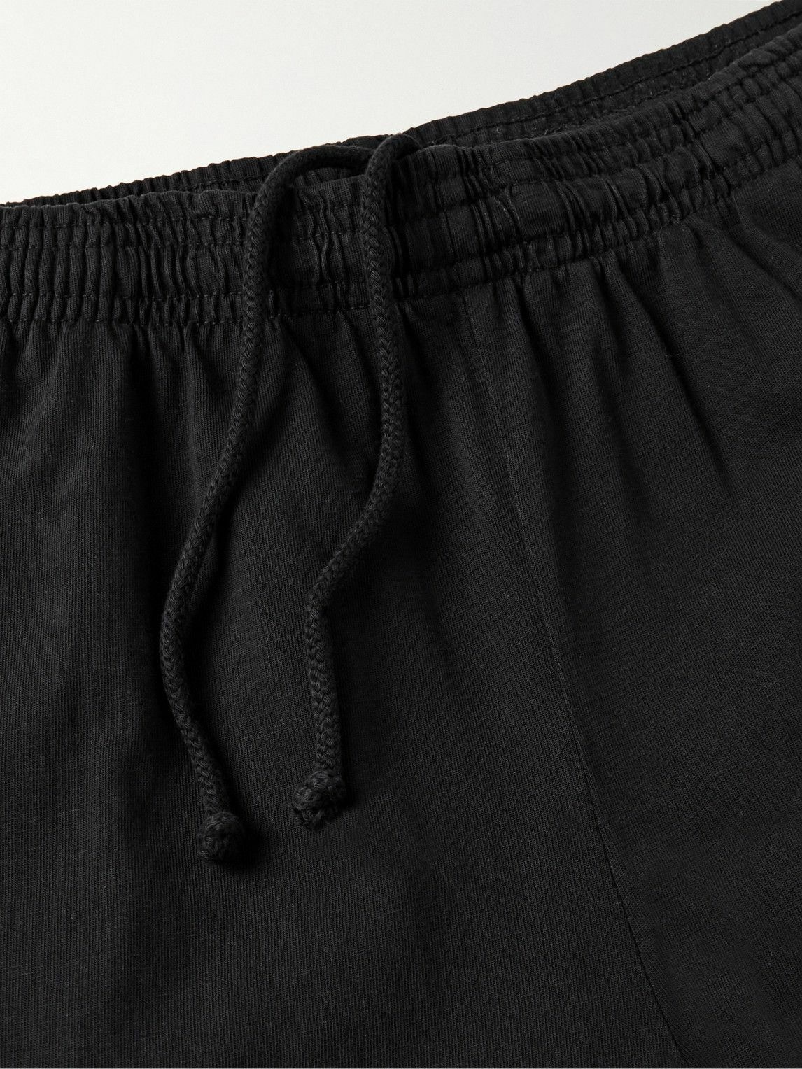 Stray Rats - Straight-Leg Logo-Print Cotton-Jersey Shorts - Black