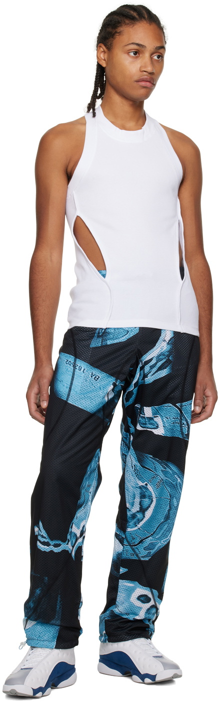 Saul Nash White Crewneck Tank Top
