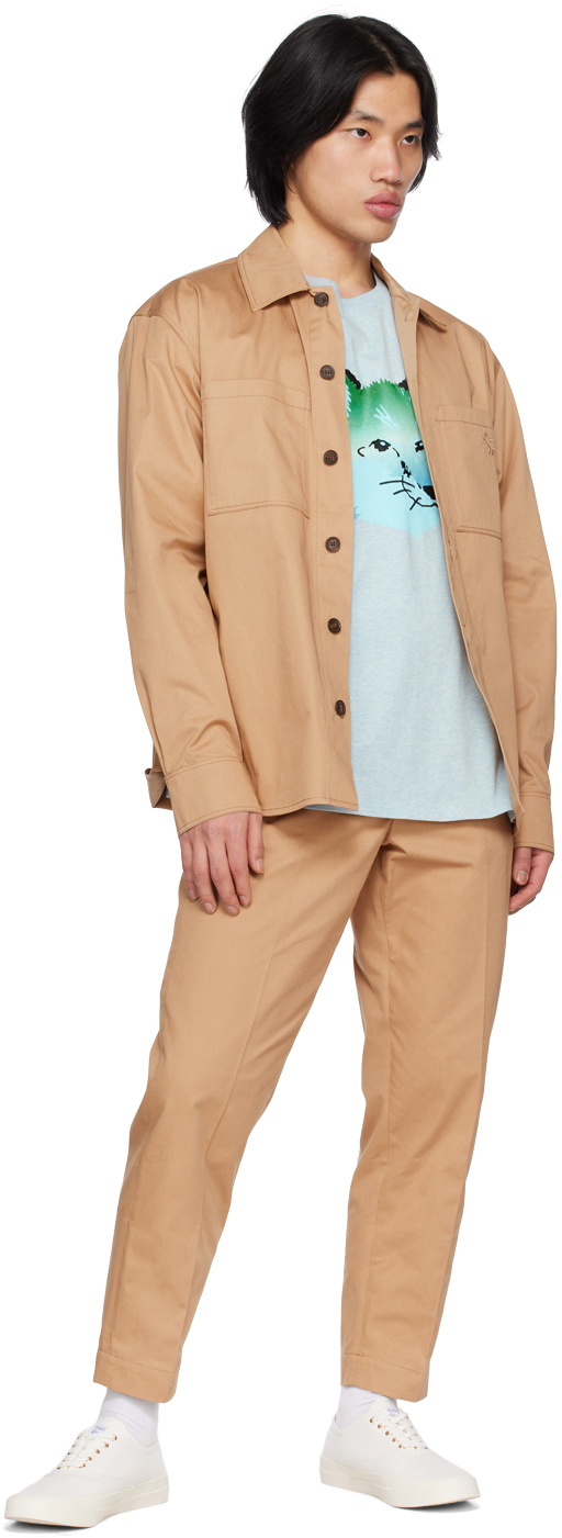 Maison Kitsuné Blue Vibrant Fox T-Shirt