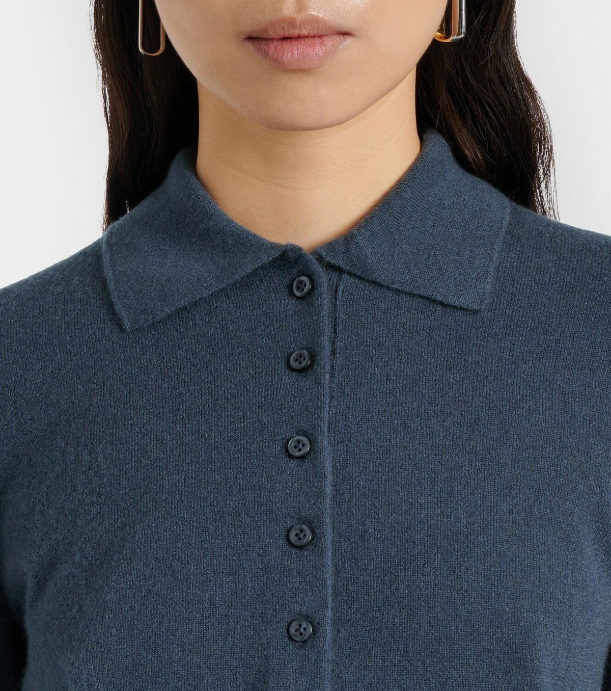 Vince Cashmere and silk polo sweater