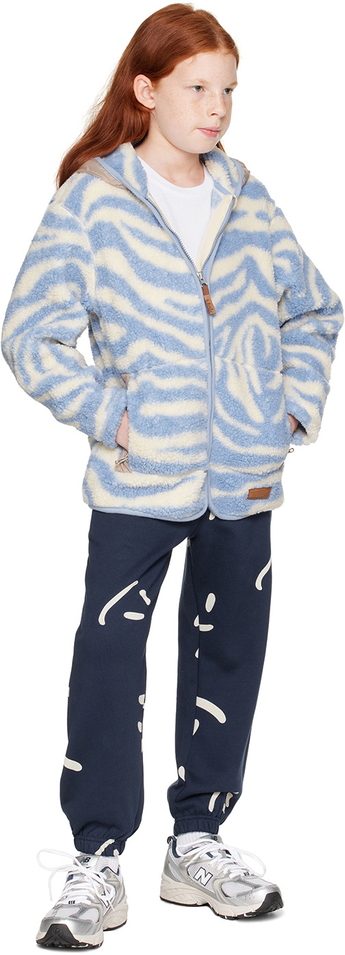 Molo Kids Blue & White Uberto Jacket