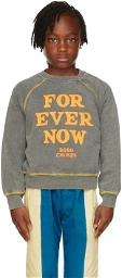 Bobo Choses Kids Gray 'Forever Now' Sweatshirt