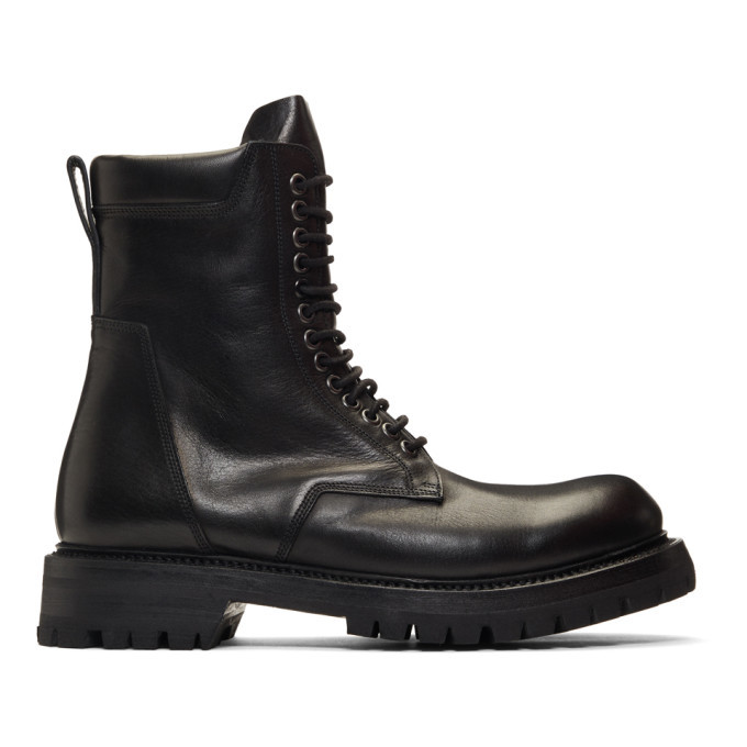 Rick Owens Black Low Army Boots Rick Owens