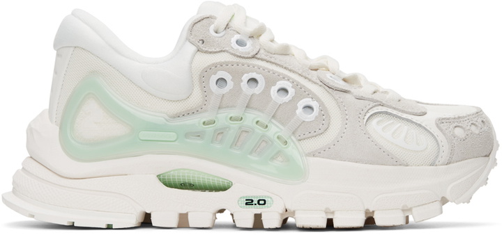Photo: Li-Ning Off-White & Grey Furious Rider Ace 2 Sneakers
