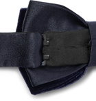 Lanvin - Pre-Tied Velvet and Satin Bow Tie - Blue