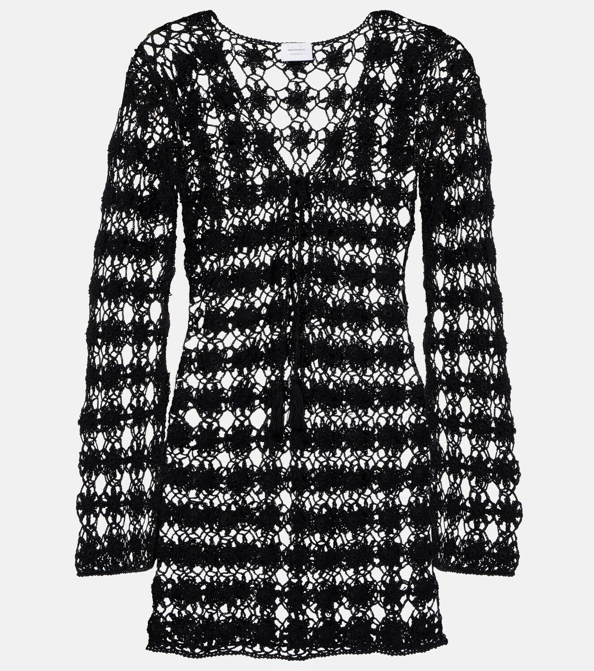 Anna Kosturova Crochet cotton minidress