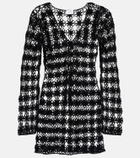 Anna Kosturova Crochet cotton minidress