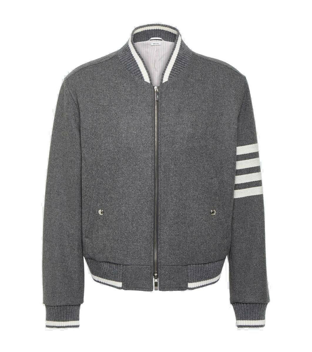 Thom Browne 4-Bar wool and cashmere blouson jacket Thom Browne