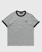 Fred Perry Taped Ringer T Shirt Grey - Mens - Shortsleeves
