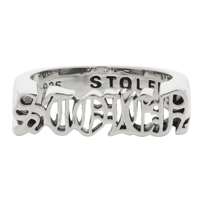 Photo: Stolen Girlfriends Club Silver Gothic Stolen Seal Ring