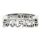 Stolen Girlfriends Club Silver Gothic Stolen Seal Ring