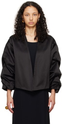BITE Black Crinkled Sleeve Jacket