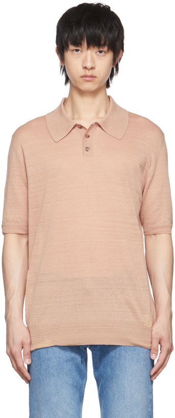 Photo: Maison Margiela Pink Linen Polo