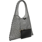 ALAÏA Black & White One Piece Leather Net Tote