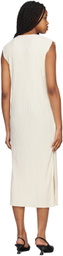 ANINE BING Off-White Melanie Midi Dress
