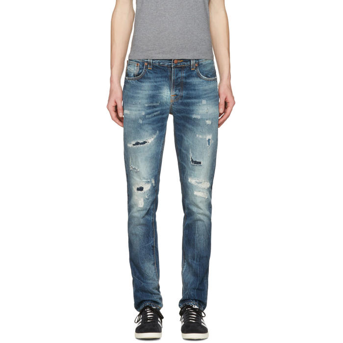 Photo: Nudie Jeans Blue Grim Tim Jeans