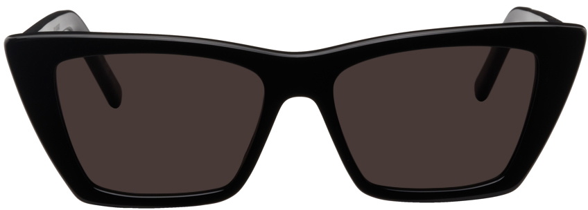 Saint Laurent Black SL 276 Square Cat-Eye Sunglasses Saint  display picture 1