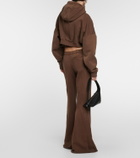 Entire Studios Cropped zip-up cotton hoodie