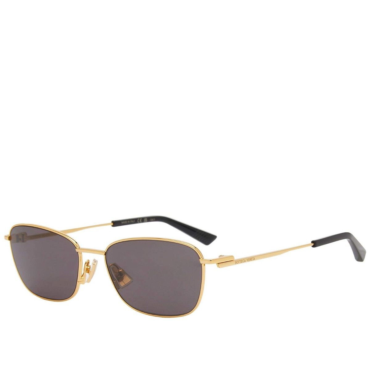 Photo: Bottega Veneta Eyewear Men's BV1300S Sunglasses in Gold/Grey