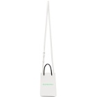 Balenciaga White Shopping Phone Holder Bag