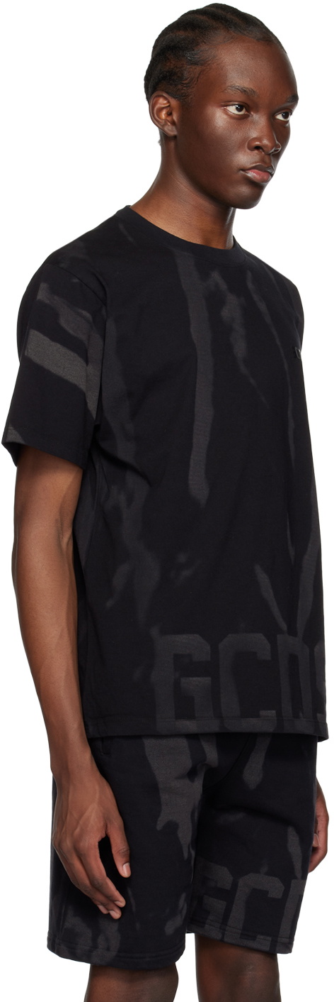 GCDS Black Printed T-Shirt