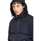 AMI Alexandre Mattiussi Navy Down Matelasse Jacket