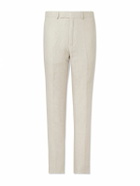 Kingsman - Slim-Fit Straight-Leg Linen Suit Trousers - Neutrals