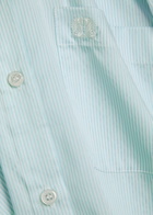 Blaze Milano Anabas Pinstripe Silk and Cotton-blend Shirt Light Blue