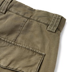 Brunello Cucinelli - Linen and Cotton-Blend Cargo Shorts - Army green