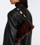 Simkhai Piedra printed calf hair shoulder bag
