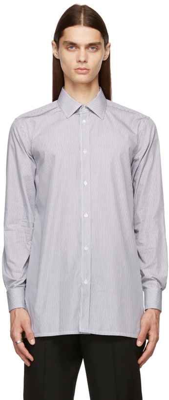 Photo: Maison Margiela White & Grey Stripe Shirt