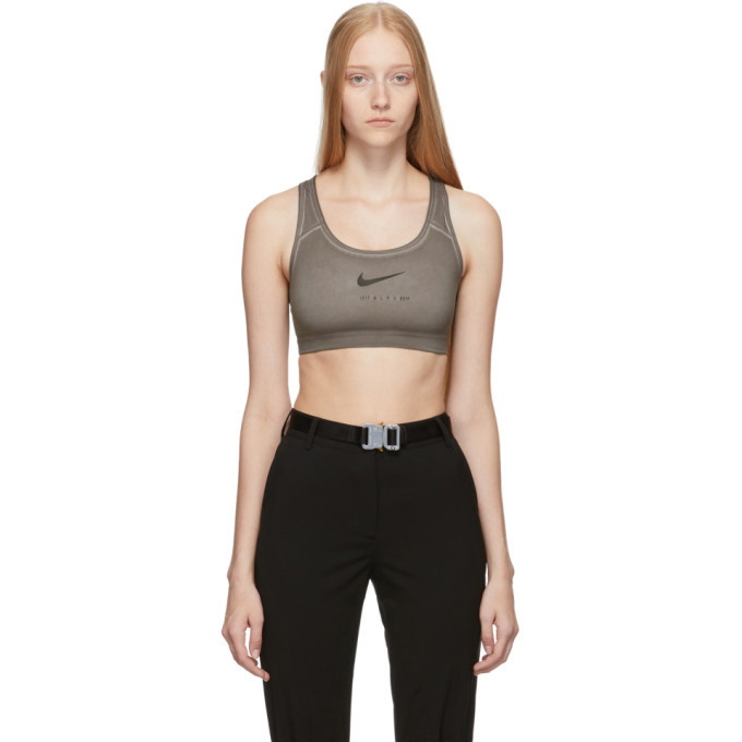 Photo: 1017 ALYX 9SM Taupe Nike Edition Logo Sports Bra