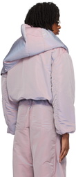 Y/Project Purple Snap Off Puffer Jacket