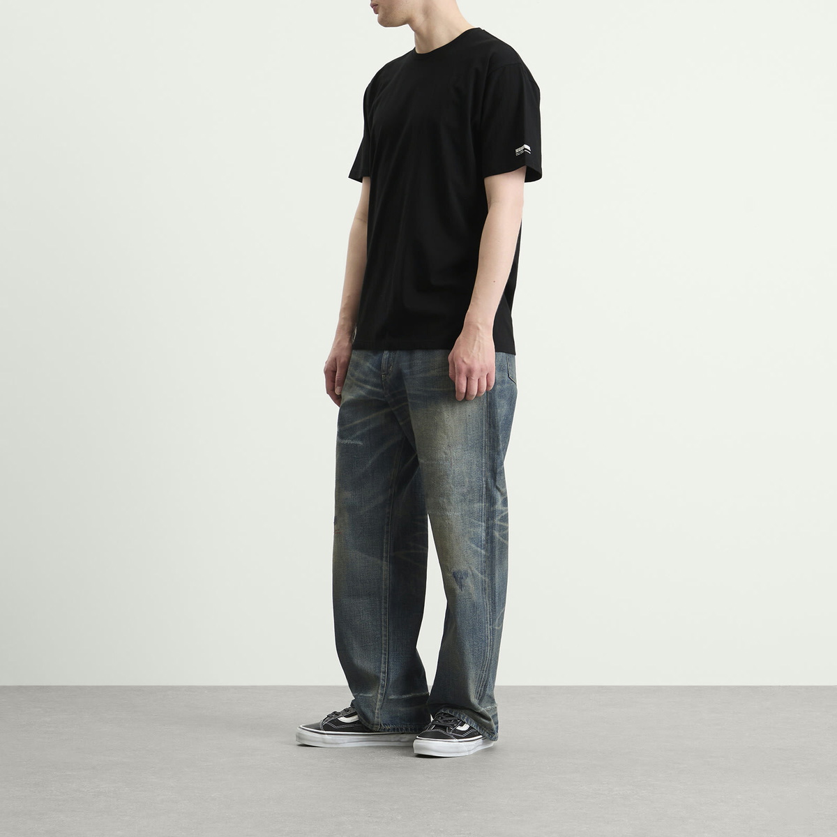 Neighborhood Men's Classic 2-Pack T-Shirts in Black