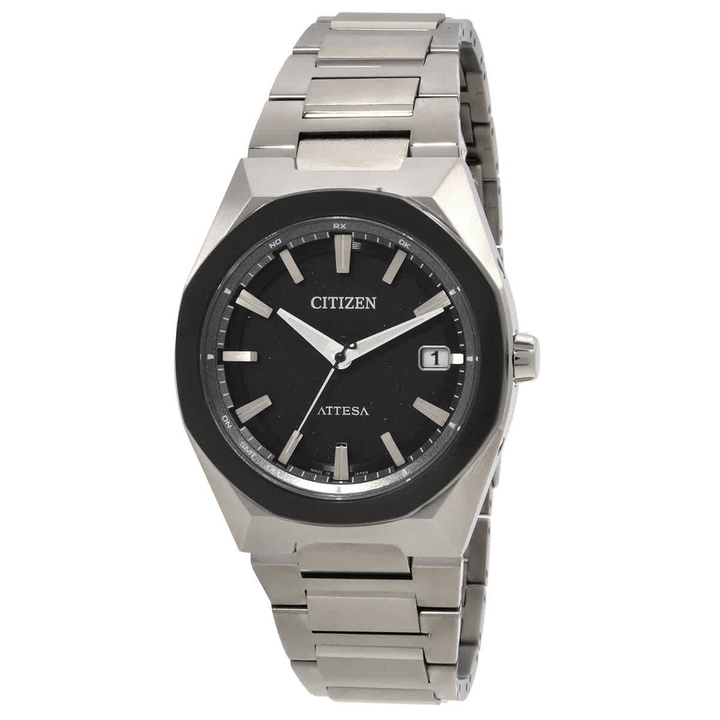 Photo: Citizen Attesa Eco-Drive Black Dial Mens Watch CB3044-55E