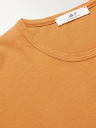 Mr P. - Garment-Dyed Organic Cotton-Jersey T-Shirt - Orange