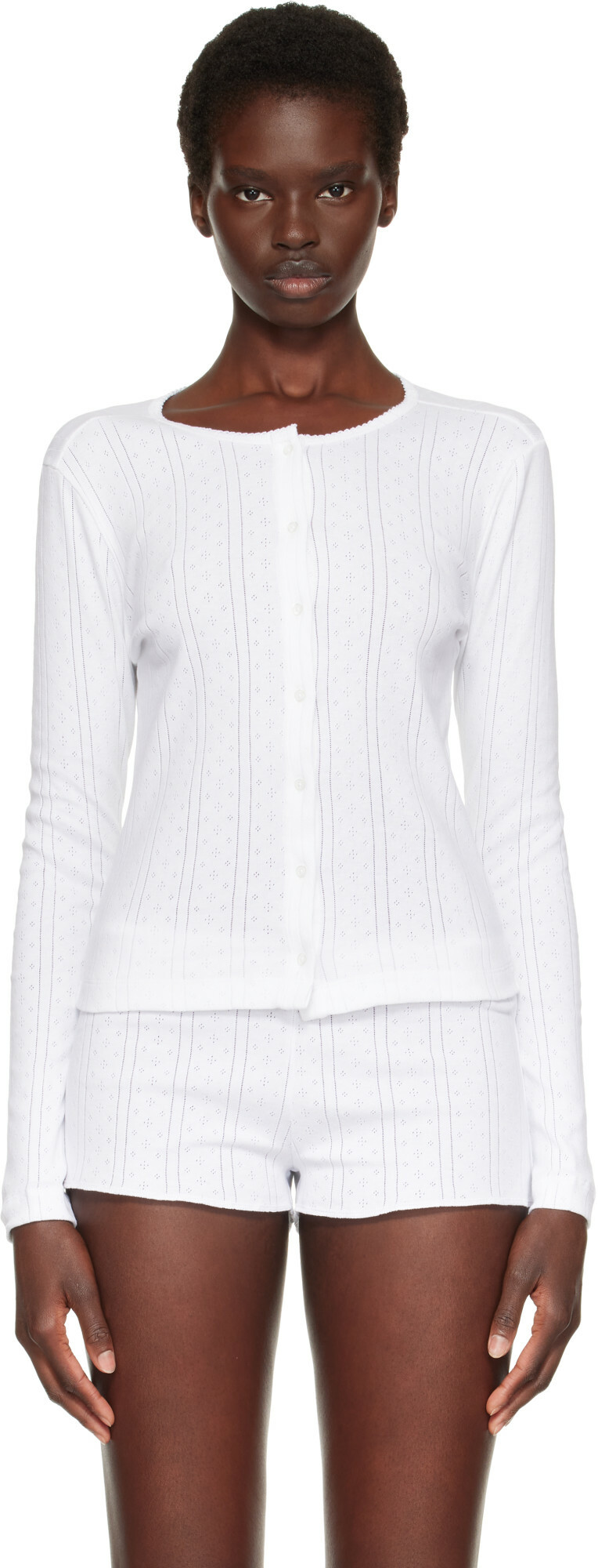 Cou Cou White 'The Cardigan' Cardigan